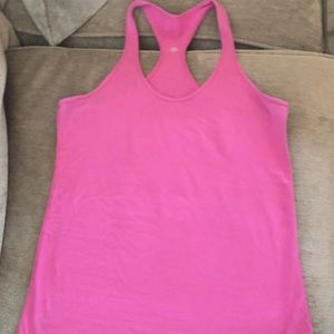 Lululemon cool racer back in bright pink